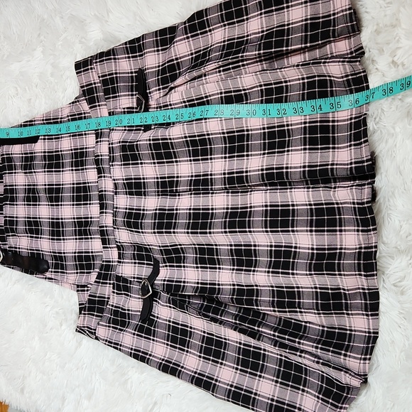 Hot Topic Whimsigoth Dark Academia Plaid Pleated Punk Skirtall Plus Size 1x - Picture 11 of 11